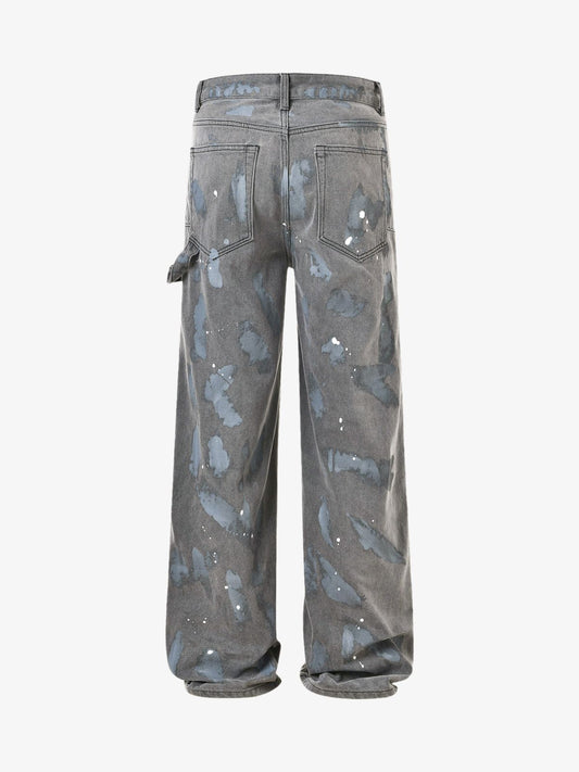 Thesupermade High Street Hip Hop Distressed Washed Jeans 