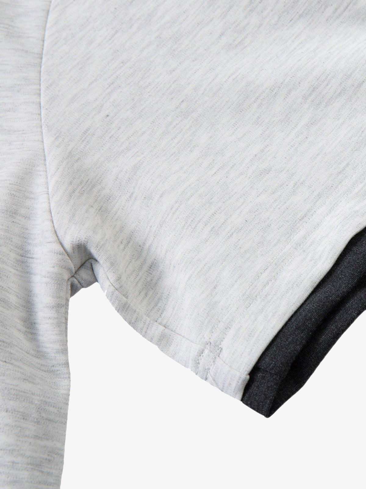 Contrast Color Stitching Faux Two-Piece T-shirt 