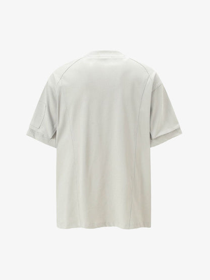 Retro Washed Deconstruction Functional Pocket T-shirt 