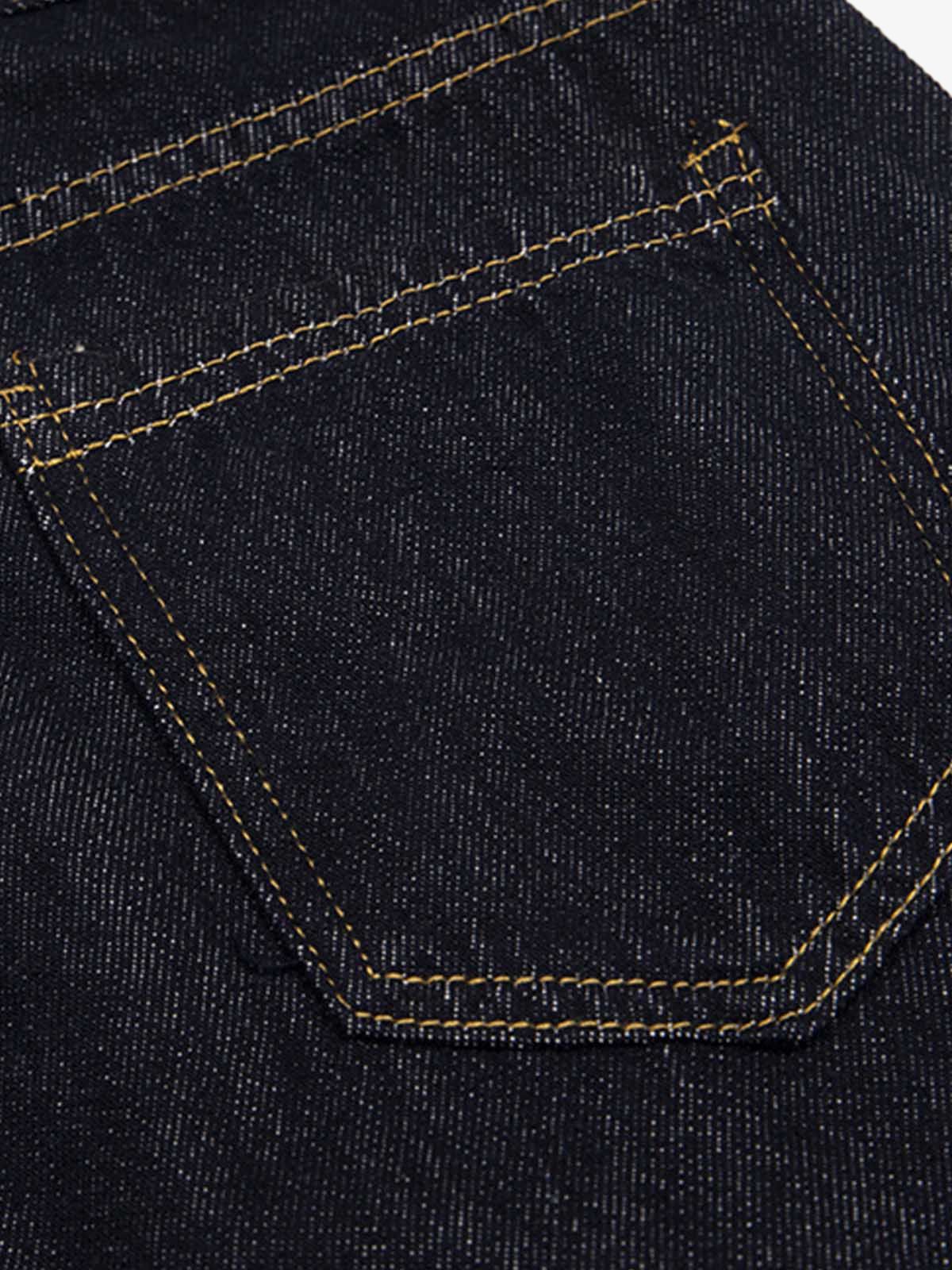 Fun Letter Pocket Barrel Jeans 