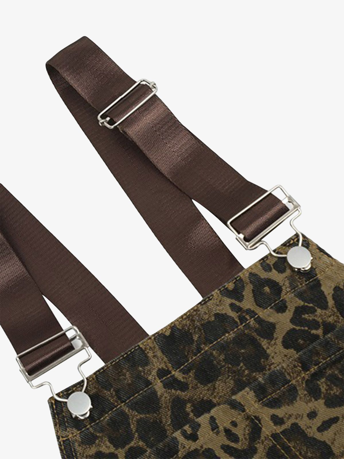 Thesupermade Leopard Print Street Style Workwear Overalls - 2020 