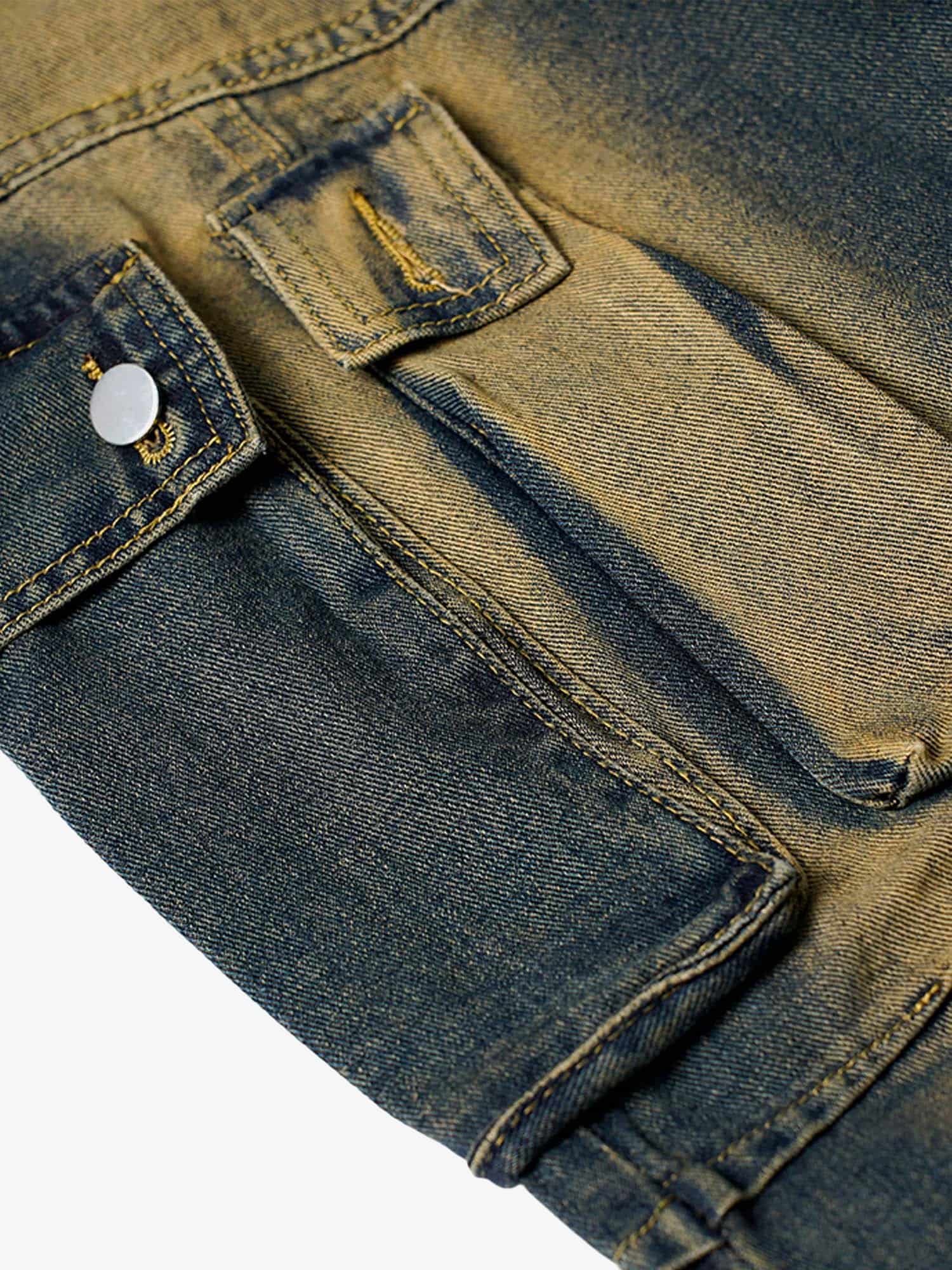 Thesupermade American Street Style Washed Distressed Jeans - 2236 