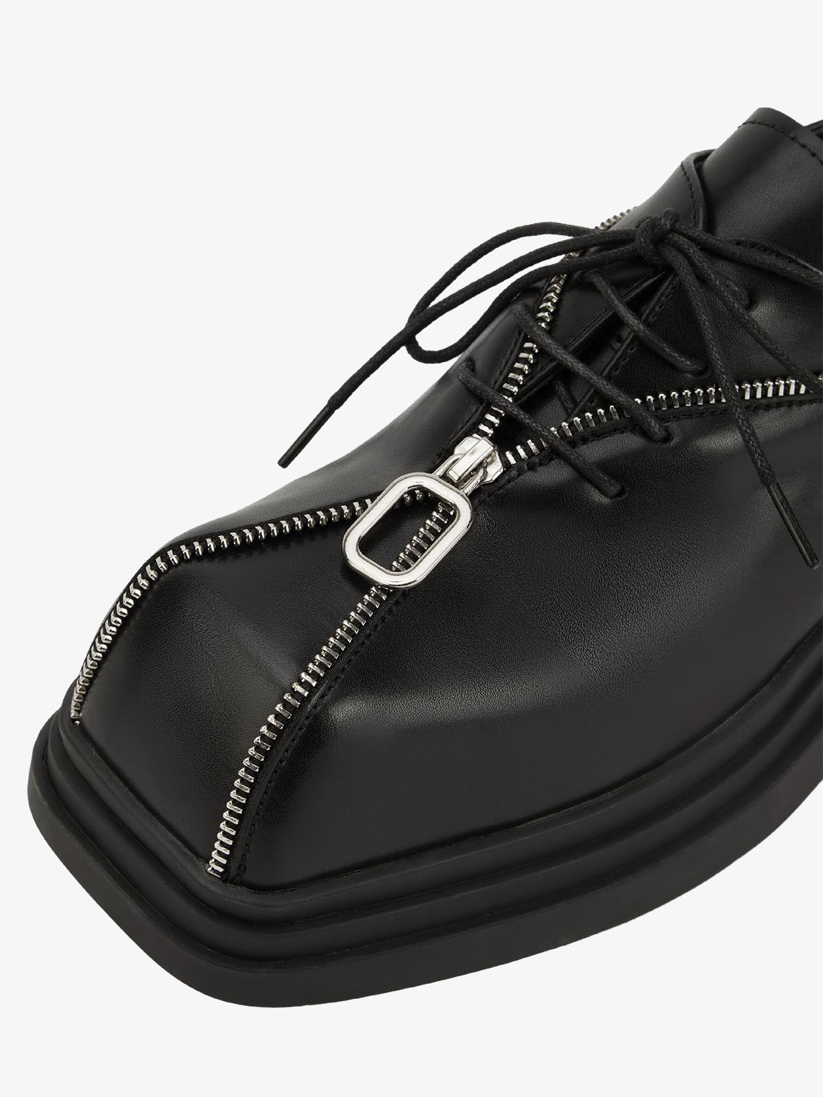 Thesupermade Punk Personality Zipper Design Leather Shoes - 2173 
