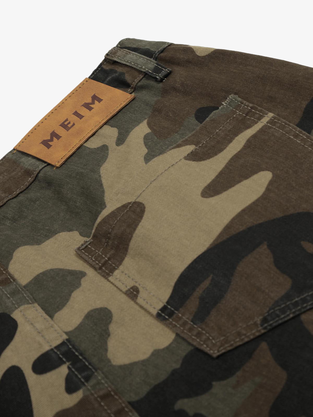 Camouflage Multi-Pocket Cargo Jorts 
