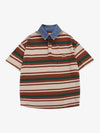 Thesupermade Vintage Striped Polo Shirt - 2165 