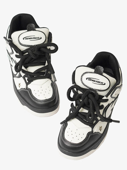 Contrast Color Star Chucky Sneakers 