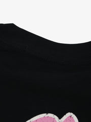 Retro Letter Graphic T-Shirt 