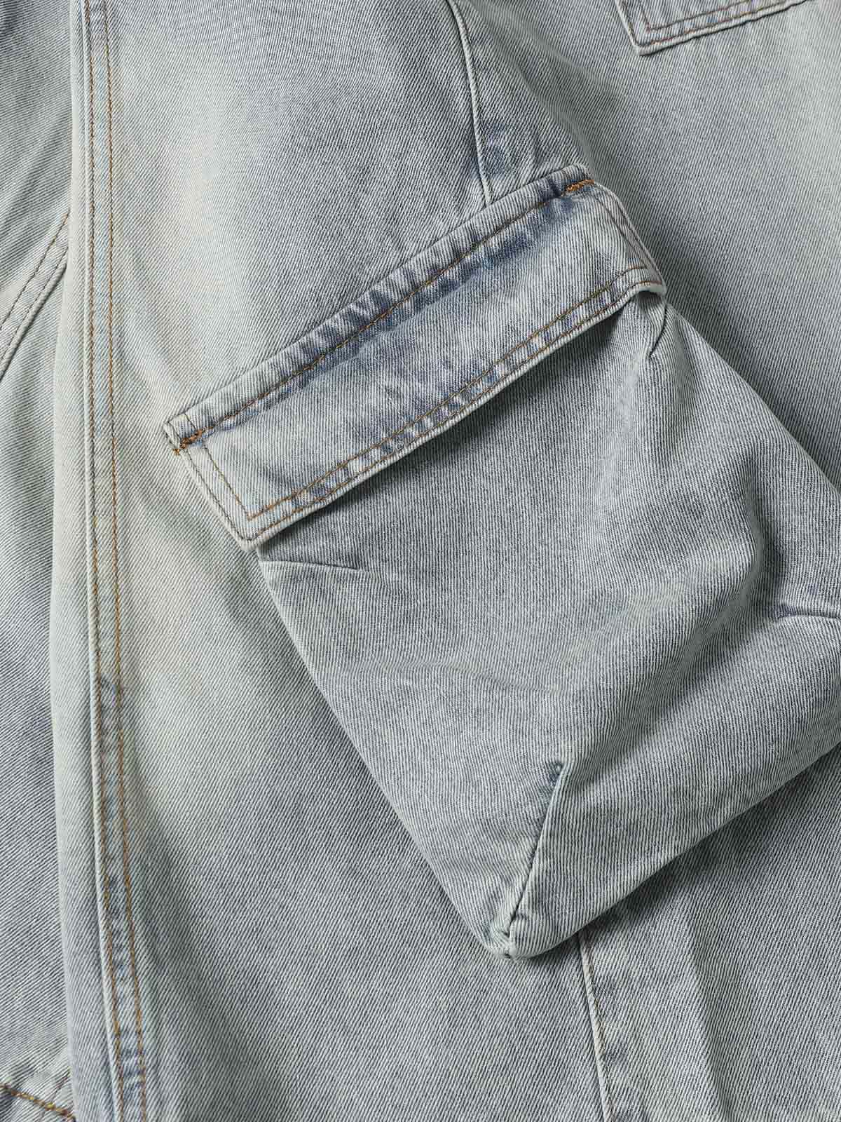 Cleanfit Denim Baggy Cargo Jorts 