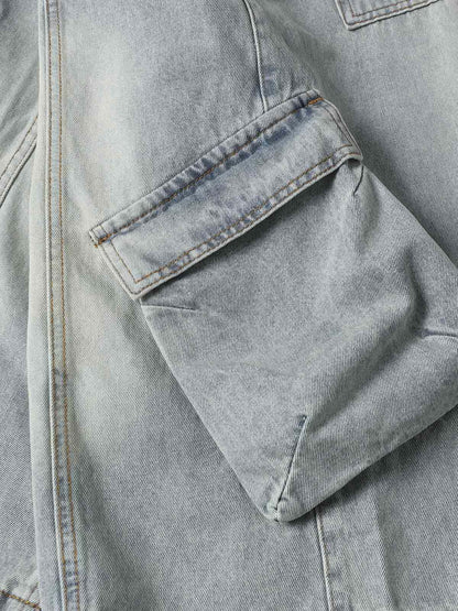 Cleanfit Denim Baggy Cargo Jorts 