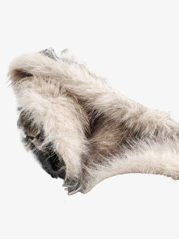 Thesupermade Camouflage Fur Hooded Jacket - 2353 