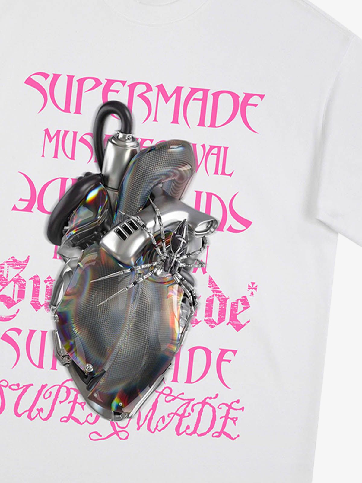 Cyberpunk Heart Graphic T-Shirt 