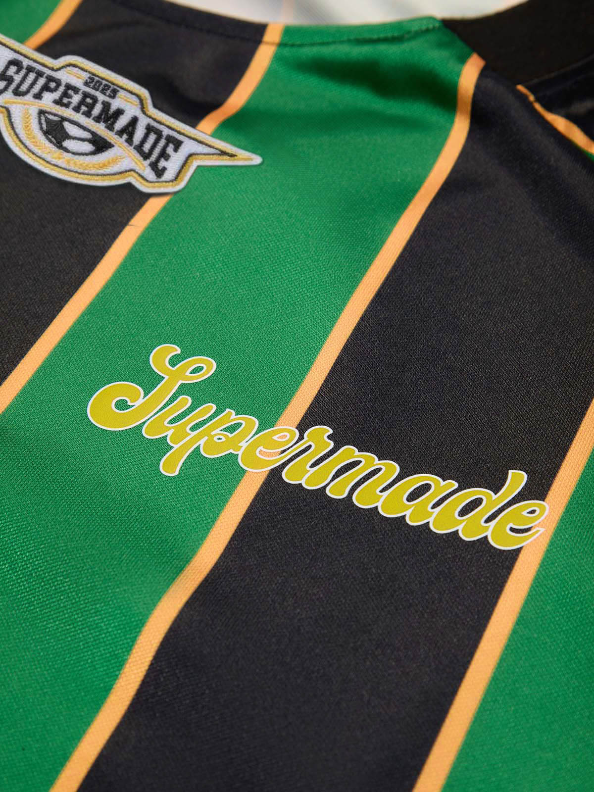 Original Retro Striped Spliced Sports Jersey T-Shirt - 2422 