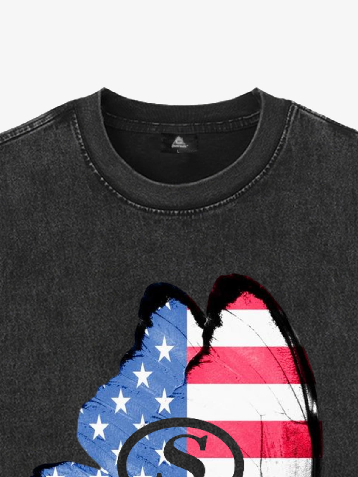 Original Butterfly Shape Stylish Patriotic Graphic Tank Top 