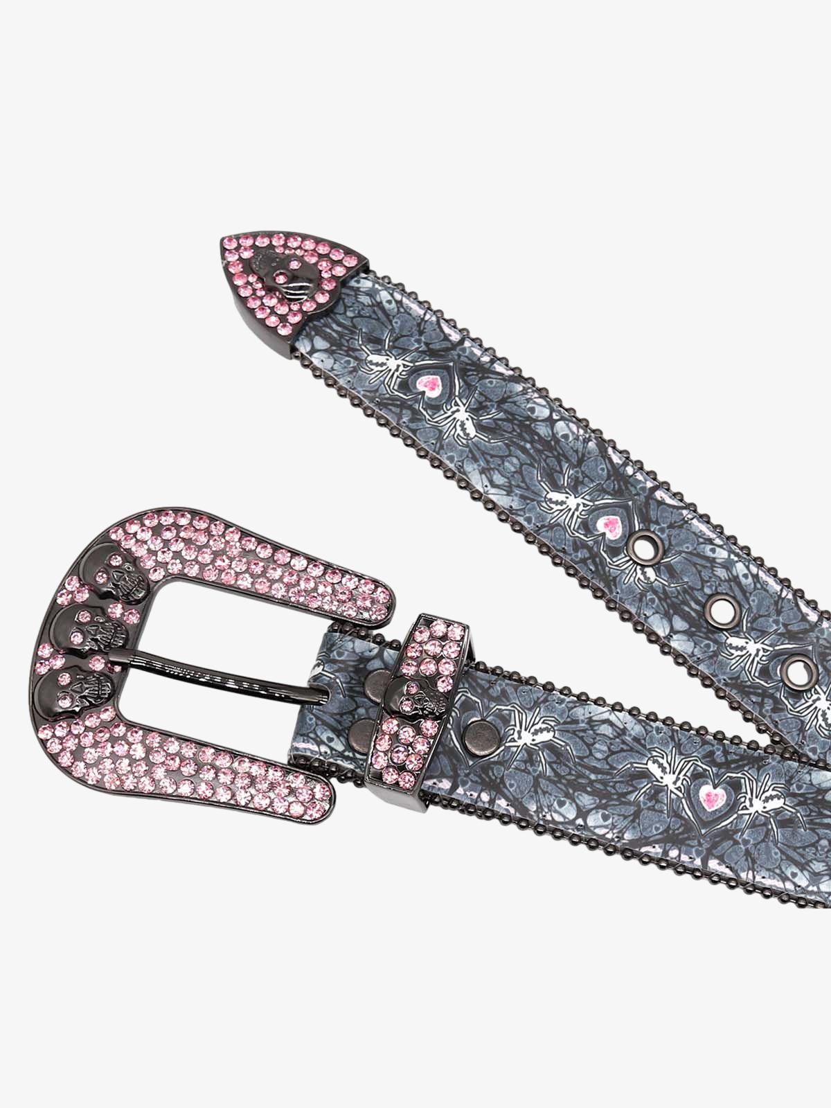 Sparkling Spider-Embellished Belt 