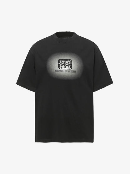 Washed  Patch Embroidery T-shirt 