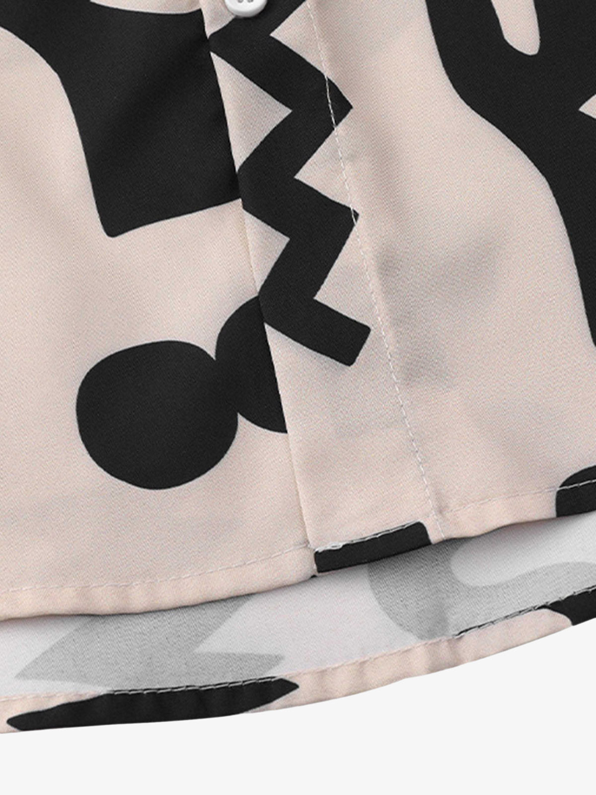 Thesupermade Vintage Full Print Lapel Short Sleeve Shirt 