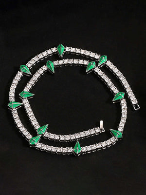 Thesupermade Hip Hop Collarbone Chain Necklace - 2221 