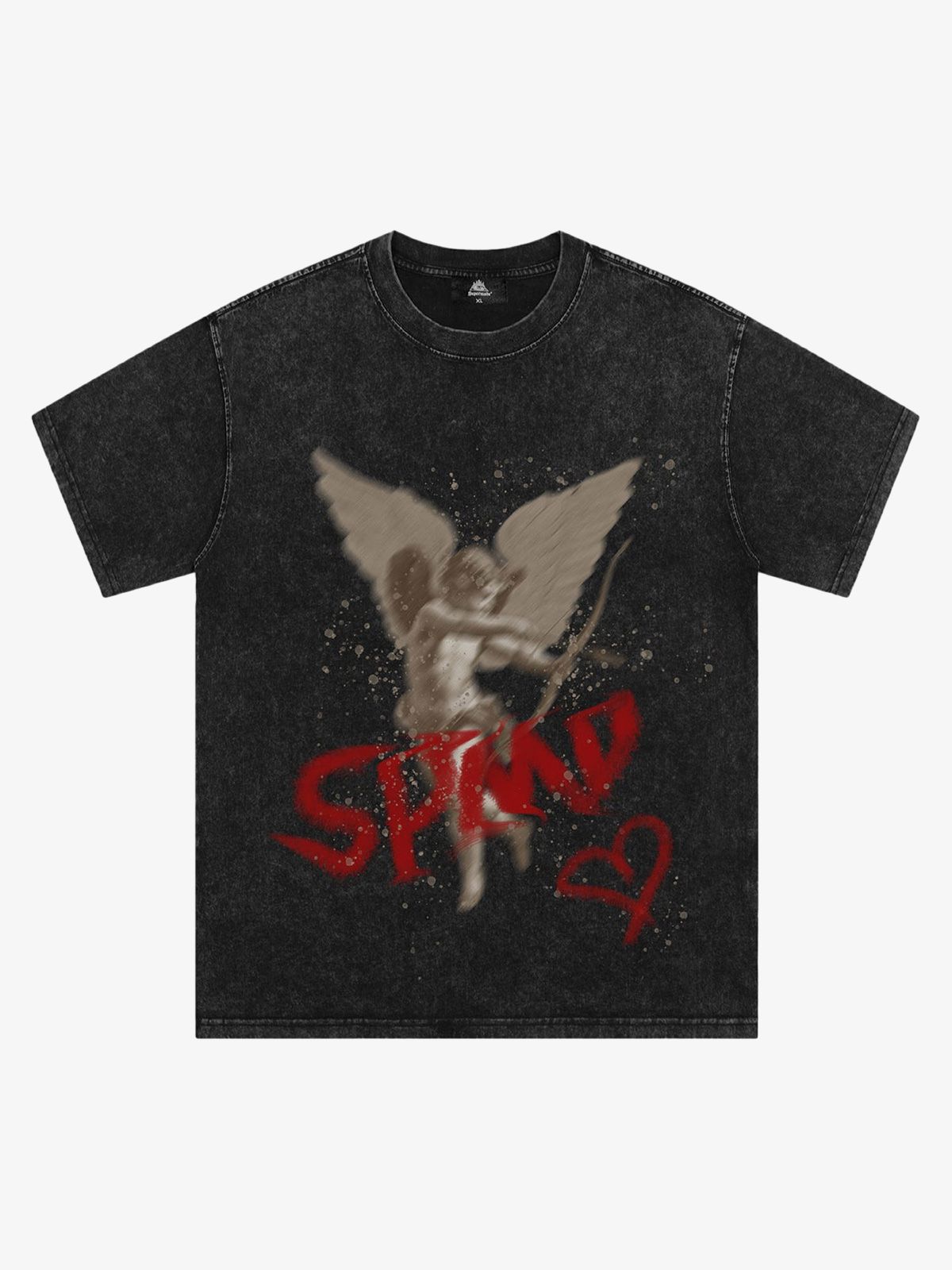 Thesupermade Washed Angel Print T-shirt 