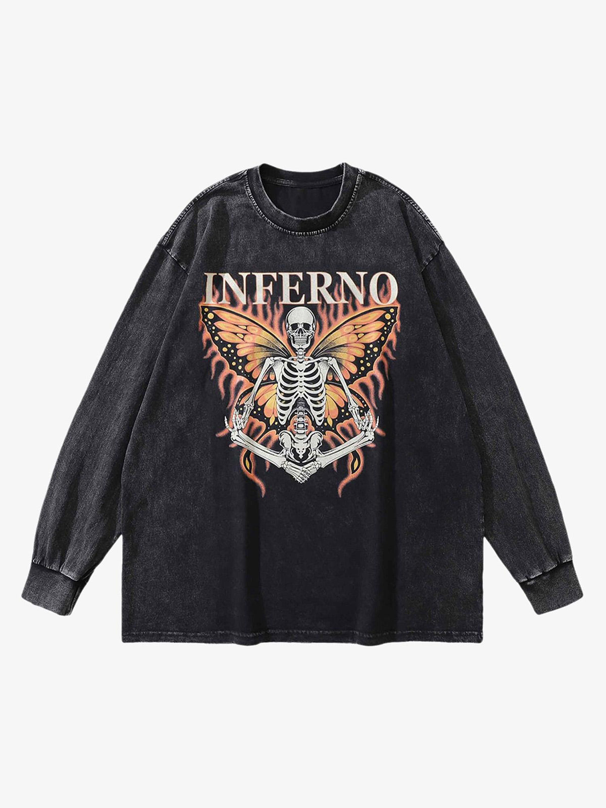 Thesupermade Vintage Skull Crew Neck Sweatshirt 