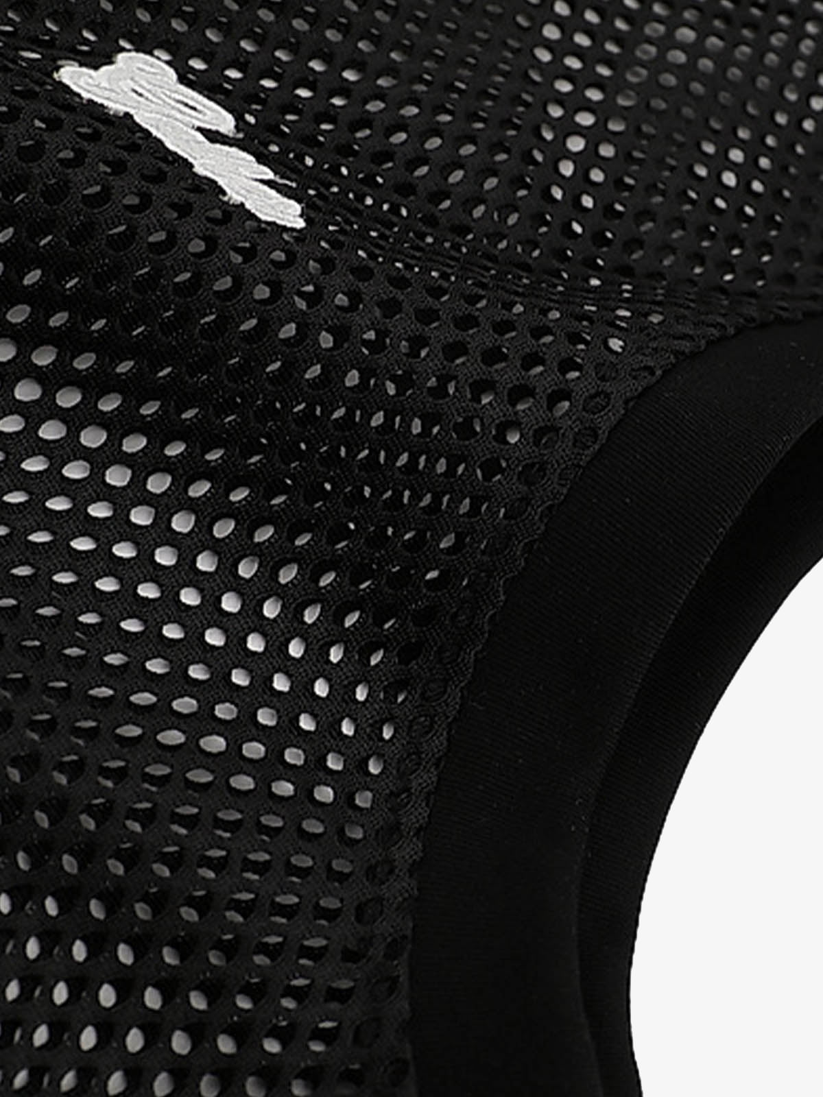 Hollow Sports Mesh Embroidered Letters Vest 