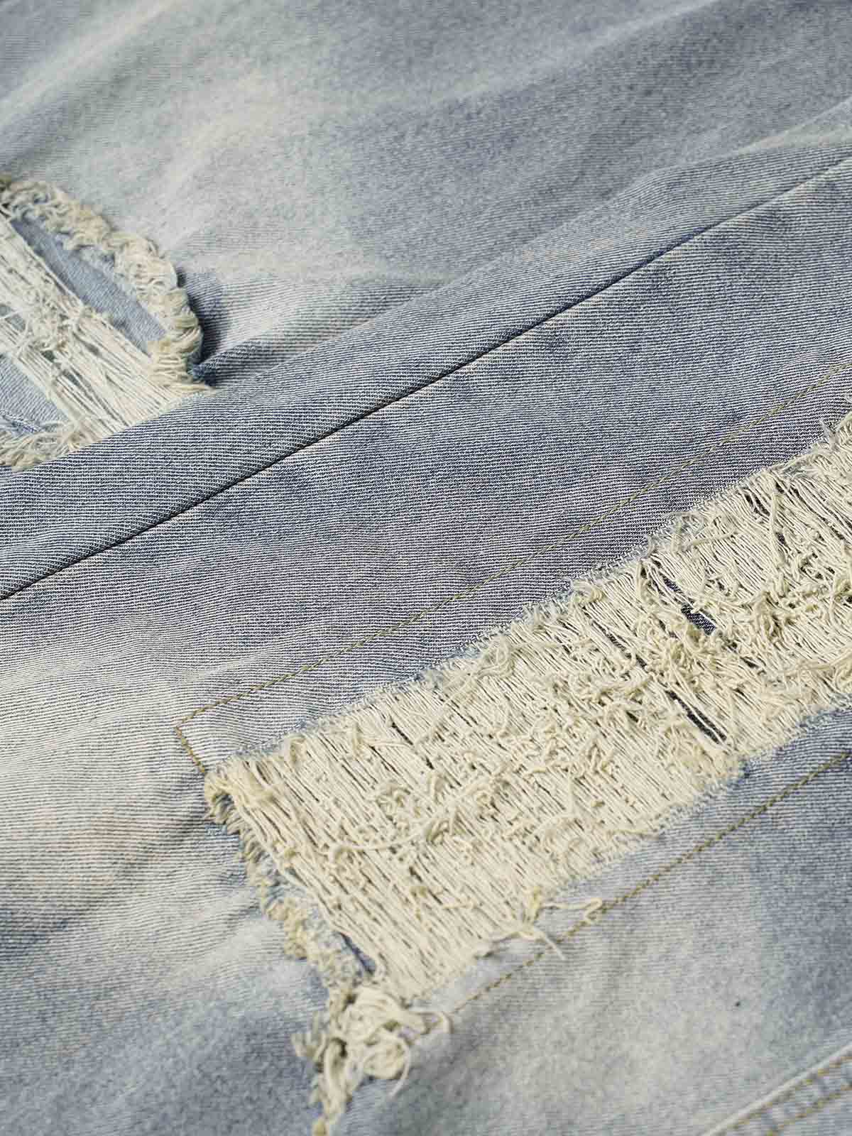 Thesupermade Washed Ripped Baggy Jeans 