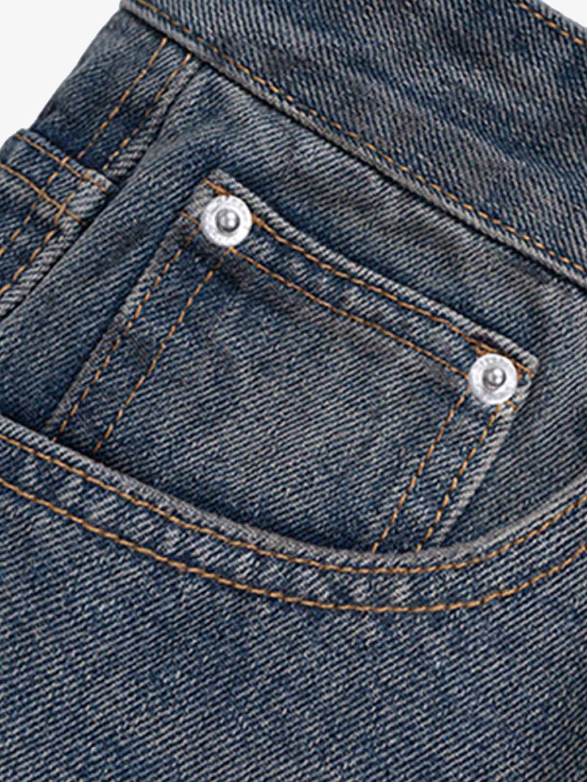 Wasteland Style Ink Splash Baggy Jeans 