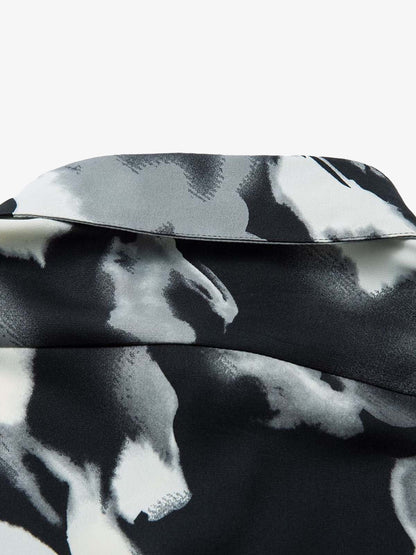 Abstract Tie-Dye Print Shirt 