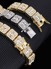 Thesupermade Round Diamond Cuban Necklace 
