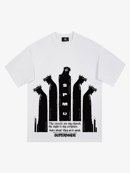 Original Saint Slogan Graphic T-Shirt 