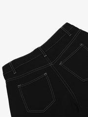 Denim Welt-Embellished Cargo Jorts - 2408 