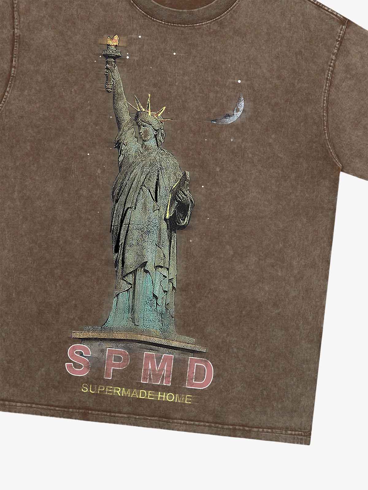 Thesupermade Statue Of Liberty Vintage T-shirt - 2132 