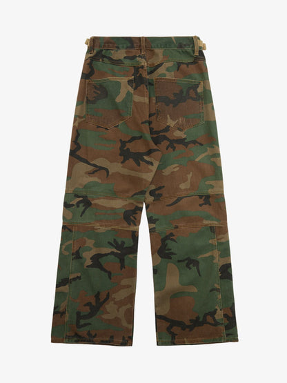 Thesupermade Camouflage Structured Pleated Pants - 2251 