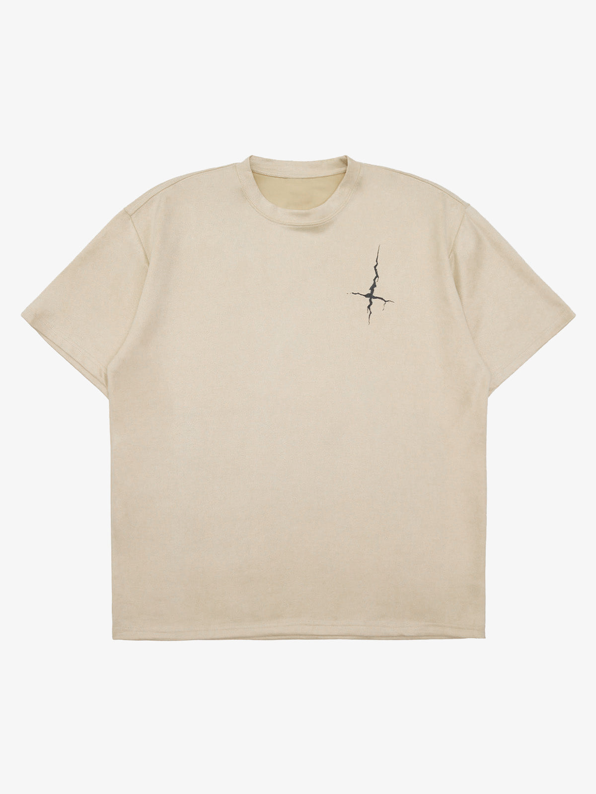 Thesupermade Suede Gothic Font Street Rap T-Shirt 
