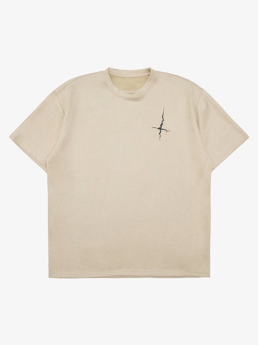 Thesupermade Suede Gothic Font Street Rap T-Shirt 