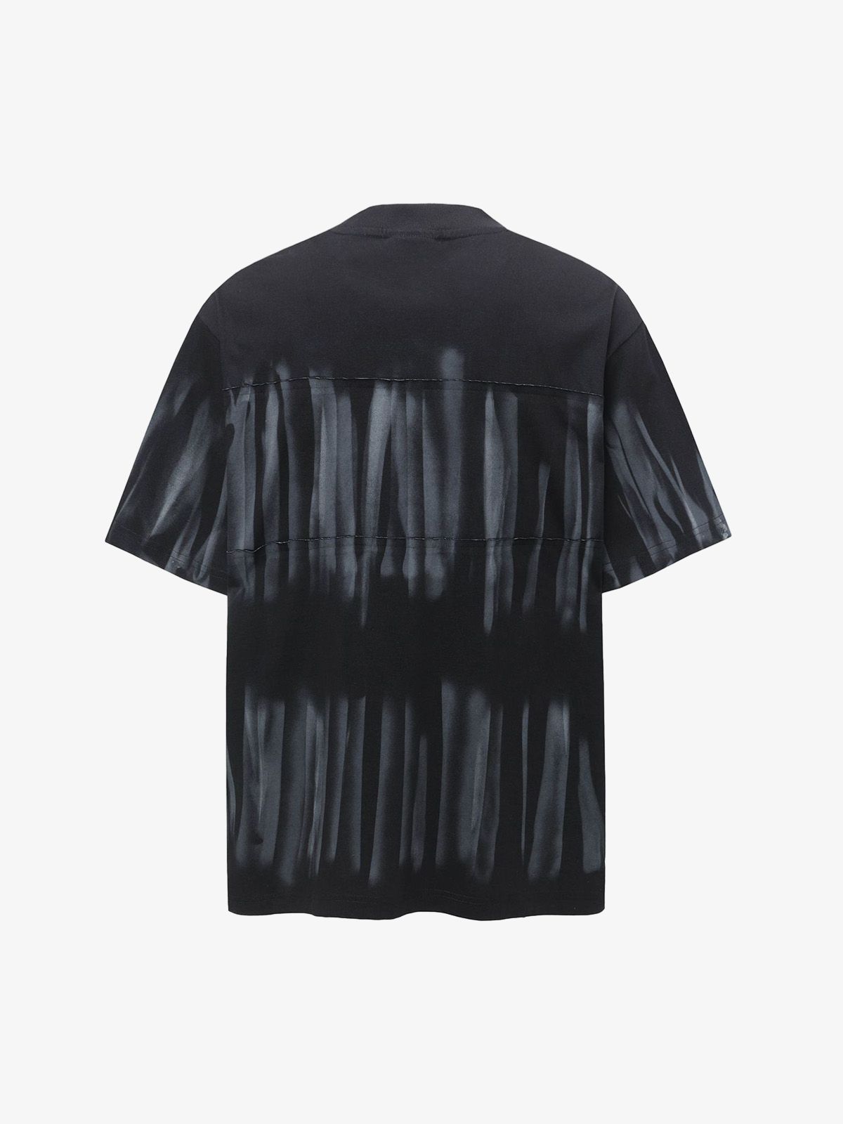 Oversized Tie-Dye Embroidered Letter T-Shirt 