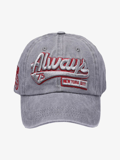 Thesupermade Vintage Embroidered Denim Washed Baseball Cap 