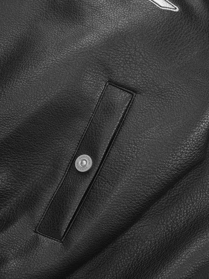 Thesupermade American Vintage Street PU Leather Jacket - 1821 