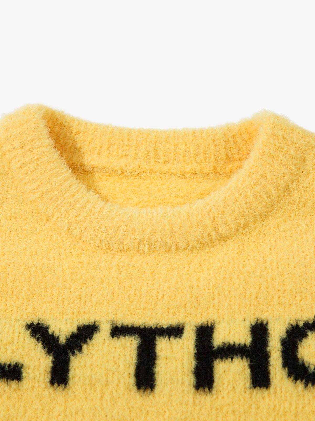 Thesupermade Letter Graphic Sweater 