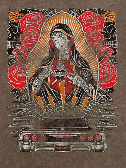 Original Vintage Virgin Mary Graphic T-Shirt 