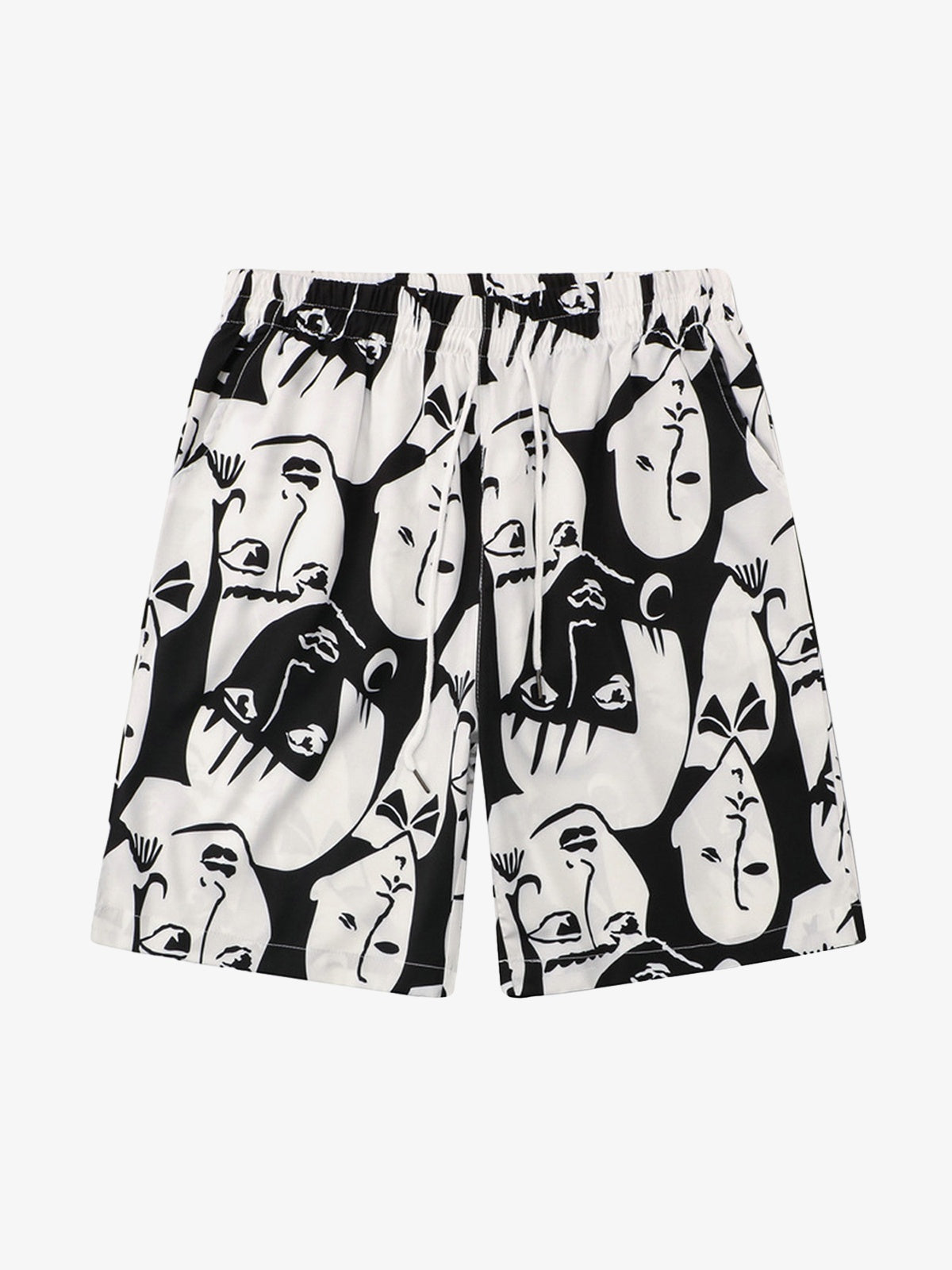 Multi-Face Print Summer Short Set 