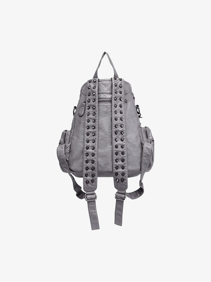 Studded Metallic Backpack - 2527 