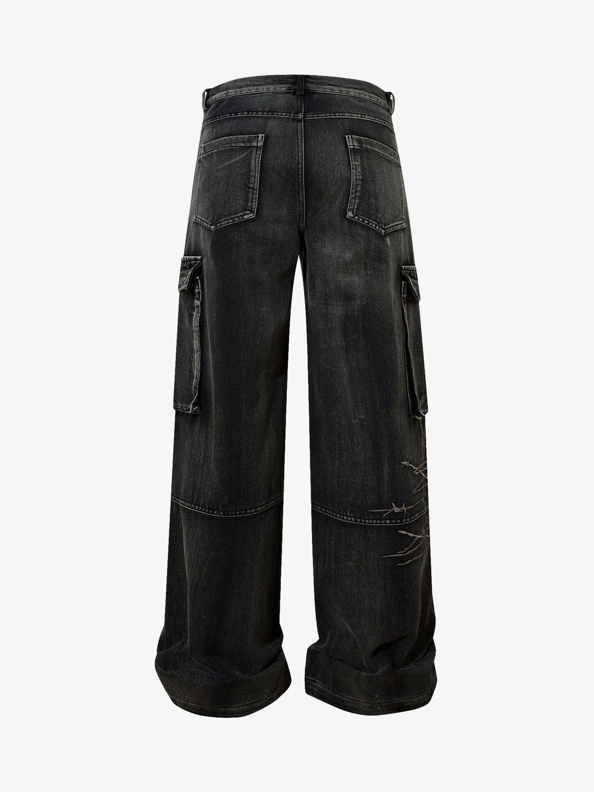 Thesupermade High Street Embroidery Hip-Hop Jeans - 2122 