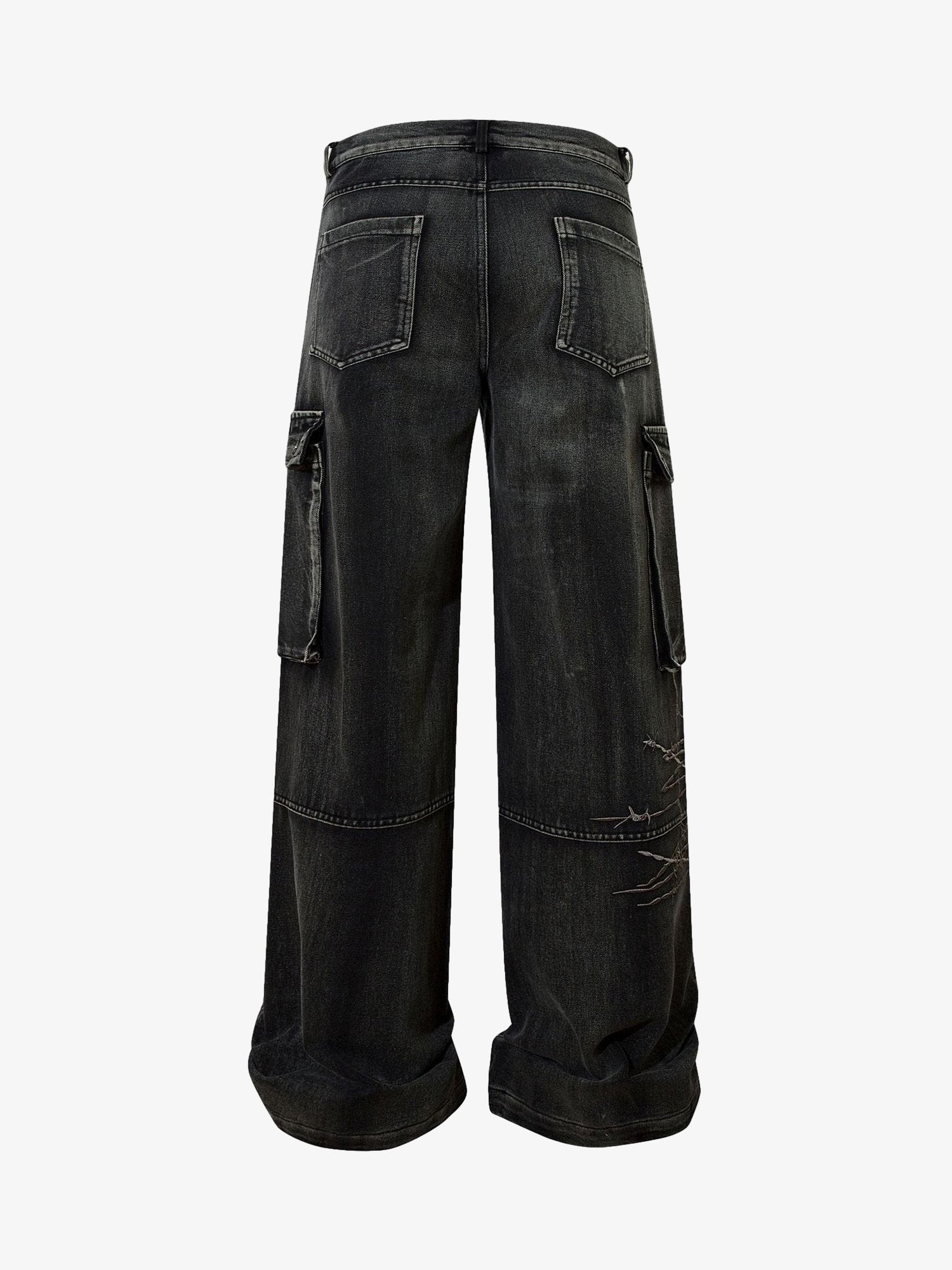 Thesupermade High Street Embroidery Hip-Hop Jeans - 2122 