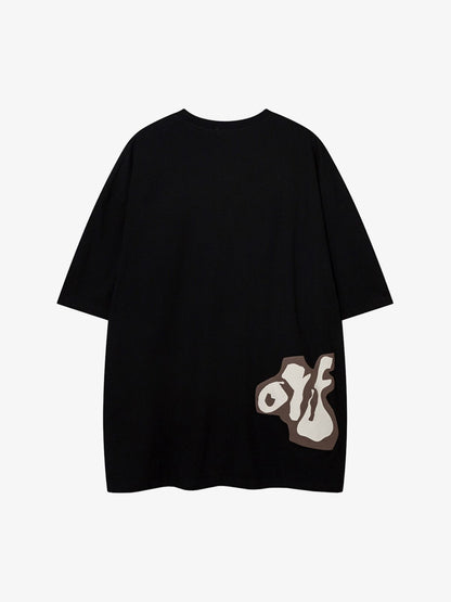 Pixel Art Cartoon Graphic T-Shirt 