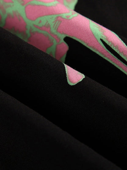 Thesupermade Ghost Hand Ghost Claw Casual Print Shirt 