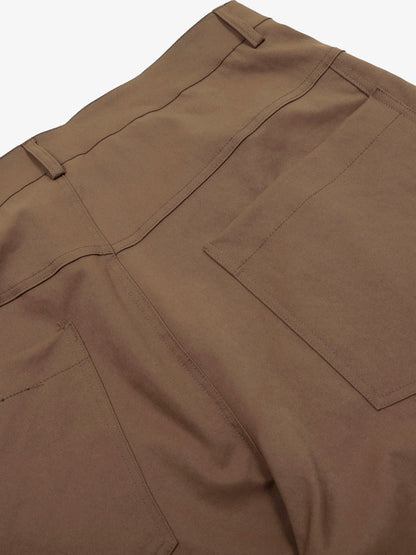 Deconstructed Metal Rivet Barrel Leg Pants 