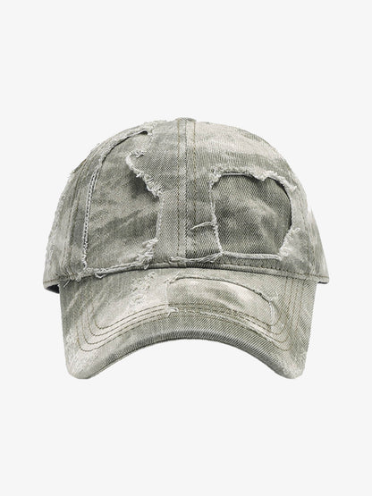 Washed Color Matching Hole  Cap 