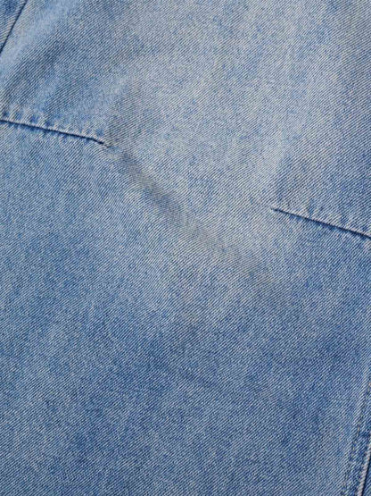 Washed Cleanfit  Barrel Jeans 