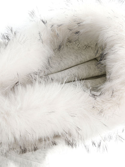 Fur Collar Stitching Cardigan Hoodie 