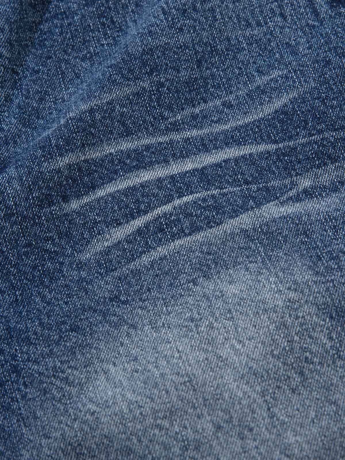 Washed  Print Straight Jeans 